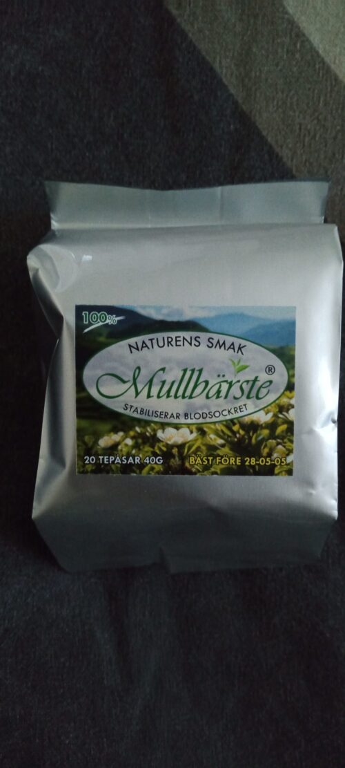 100% Mullbärs te 20 tepåsar 40 gram 10 st aluminiumfolie fp